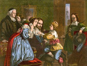 King Charles I Taking Leave of His Children by English School