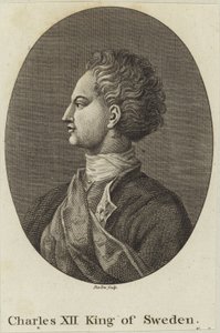 King Charles XII of Sweden by English School