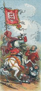 King Edward III at the Battle of Crecy by English School