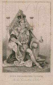 King George IV in his Coronation Robes by English School