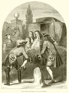 King George attacked by a Fit of Apoplexy by English School