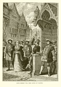 King Henry VIII Sees Anne of Cleves by English School