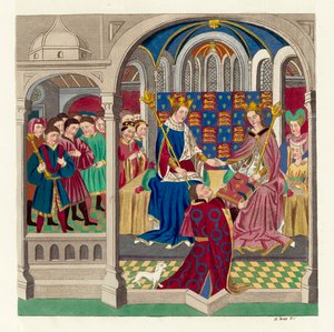 King Henry VI and his court by English School