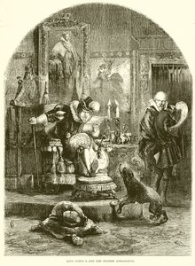 King James I and the Spanish Ambassador by English School