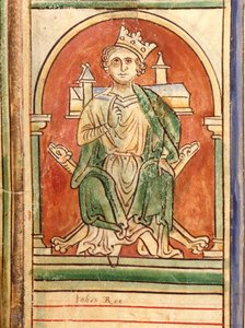 King John Seated by English School