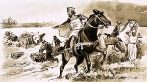 King John was Robbed by the Tide by English School