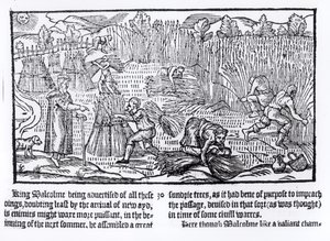 King Malcolm of Scotland Observes Agricultural Labour, 1586