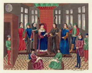 King Richard II resigns his crown and state by English School
