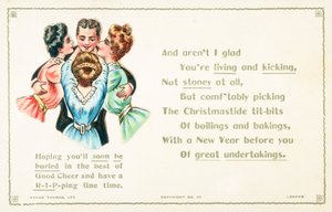 Ladies Lavishing Affection on Gentleman