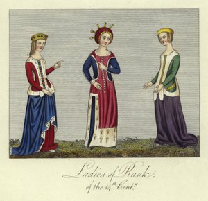 Ladies of Rank of the 14th Century by English School