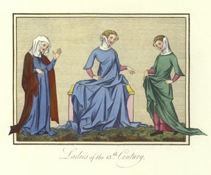 Ladies of the 13th Century by English School