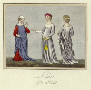 Ladies of the 14th Century by English School