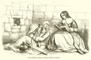 Lady Graden reading to Robert Baillie in Prison by English School