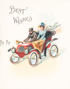 Lady and Gent Racing in Car