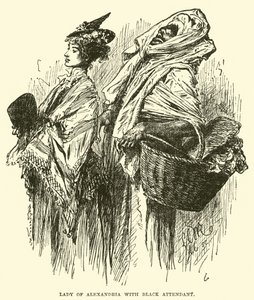 Lady of Alexandria with Black Attendant