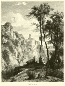 Lake of Nemi by English School
