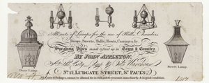 Lamp Maker, Trade Card by English School