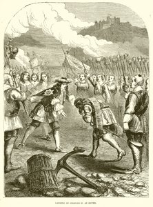 Landing of Charles II at Dover by English School
