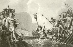 Landing of Julius Caesar by English School