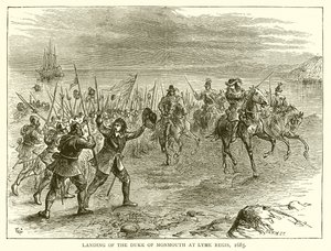 Landing of the Duke of Monmouth at Lyme Regis, 1685 by English School