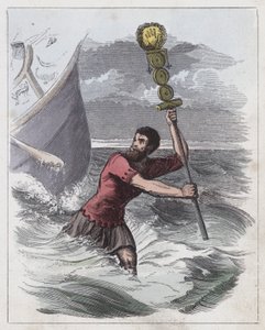 Landing of the Romans by English School