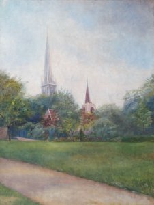 Landscape with Churches in the Background