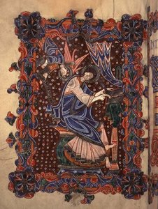St. Matthew writing his gospel, c.1080