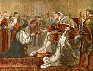 Latimer Presenting the Bible to Henry VIII by English School