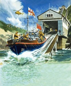 Launching a lifeboat