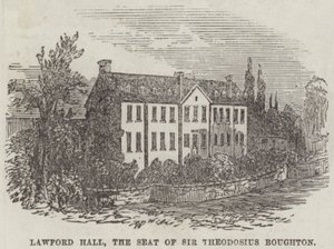 Lawford Hall, the Seat of Sir Theodosius Boughton by English School