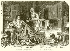 Lawyer and Client (The Study) by English School