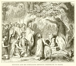 Leonidas and His Companions Devoting Themselves to Death