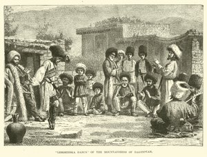 Lesghinska Dance of the Mountaineers of Daghestan by English School