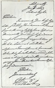 Letter from William IV to Lady Nelson, 1827, published in 