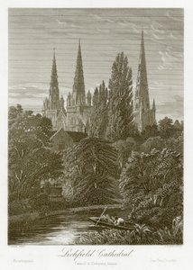 Lichfield Cathedral by English School
