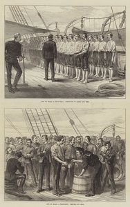 Life on Board a Troop-Ship by English School