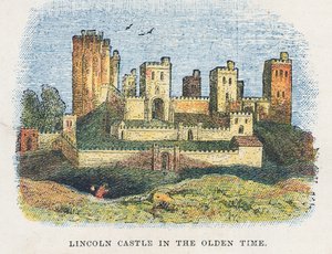 Lincoln castle by English School