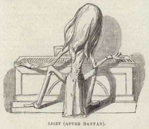 Liszt (after Dantan) by English School