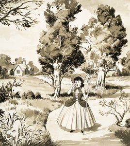 Little Bo Peep Puzzle Page by English School