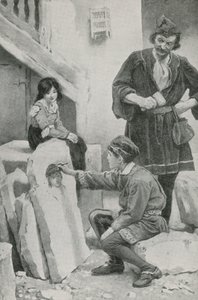 Little Michael Draws a Portrait by English School