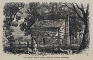 Little Pigeon Baptist Chapel, where the Lincolns worshipped by English School