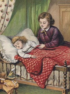 Little girl going to sleep