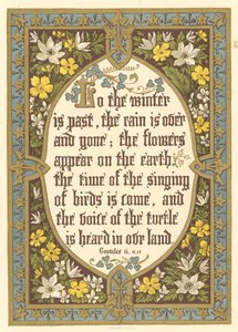 Lo, the winter in past by English School