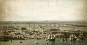 London Docks, with St Paul