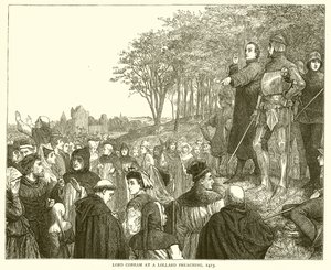 Lord Cobham at a Lollard Preaching, 1413 by English School