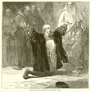 Lord Cobham before the Bishops, 1413 by English School