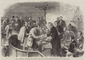 Lord Palmerston delivering the Prizes at the South London Industrial Exhibition on Saturday Last by English School