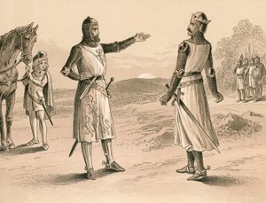 Lord Pembroke and Bruce Before the Battle of Methven by English School