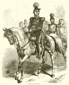 Lord Raglan and Staff by English School