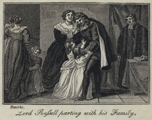 Lord Russell parting with his Family by English School